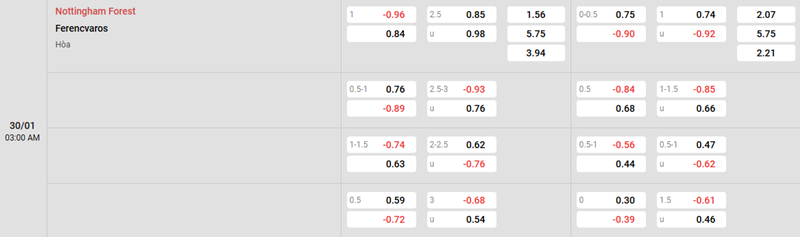 Ty Le Keo Nottingham Vs Ferencvaros